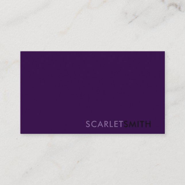 Cartão de visita moderno elegante e simples minima (Frente)