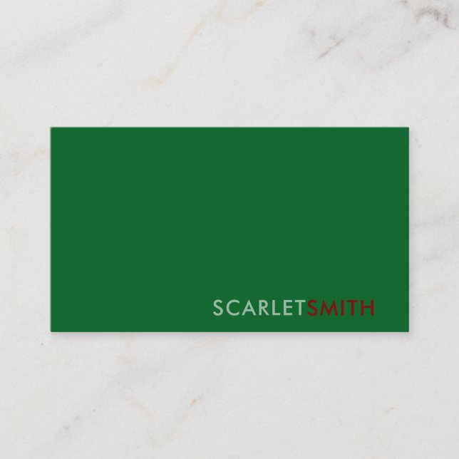 Cartão de visita moderno elegante e simples minima (Frente)