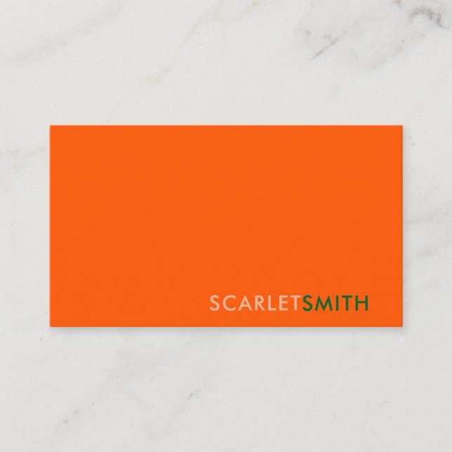 Cartão de visita moderno elegante e simples minima (Frente)