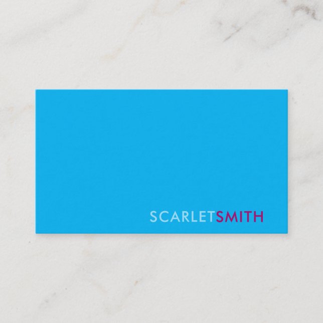 Cartão de visita moderno elegante e simples minima (Frente)