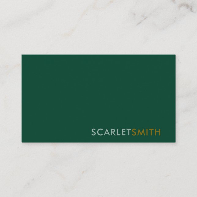 Cartão de visita moderno elegante e simples minima (Frente)