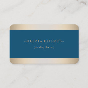 Cartão De Visita Moderno Elegante Gold Foil Metal Professional