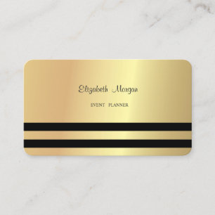 Cartão De Visita Moderno Elegante Profissional Falso Dourado,Listr