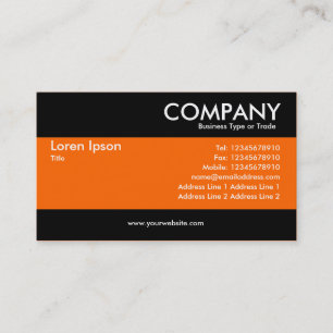 Cartão De Visita Moderno - Laranja Rico