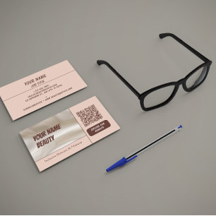 Cartão de Visita Moderno Mídia Social Código QR
