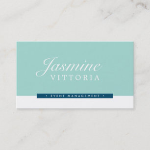 Cartão De Visita MODERNO MINIMAL - marinho verde preto a preto