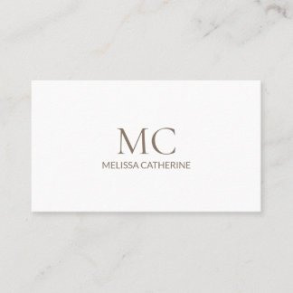 Cartão De Visita Moderno Minimalista Elegante