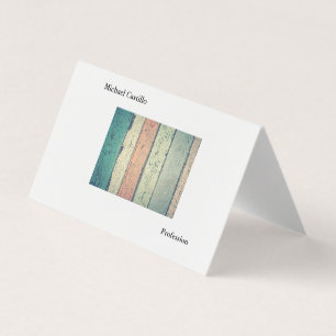 Cartão De Visita Moderno Minimalista Negro Mínimo de Madeira abstra