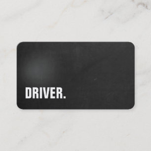 Cartão De Visita Moderno Minimalista Quadro Negro MOTORISTA Profiss