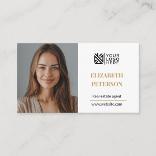 Cartão de Visita Moderno Modelo Editável foto qr