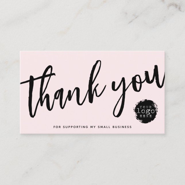 Cartão De Visita Moderno Obrigado Gera Desconto de Promoção da Marc (Frente)