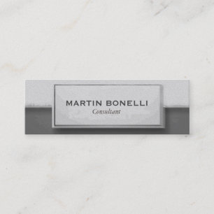 Cartão de visita moderno padrão de Cinza fino simp