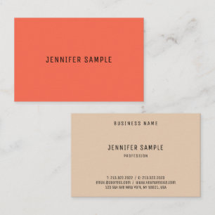 Cartão De Visita Moderno personalizado de Modelo de cores elegantes