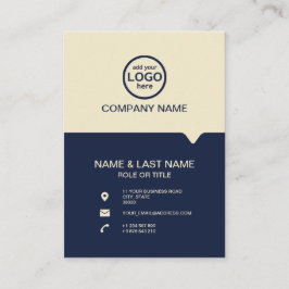 Cartão De Visita Moderno Profissional 2 cores adicione seu logotipo
