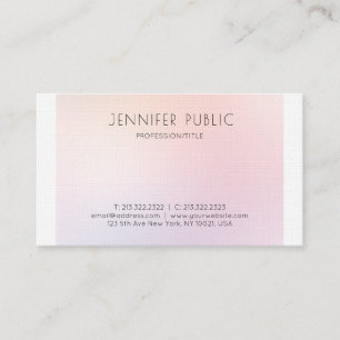 Cartão De Visita Moderno Profissional Minimalista Simples Elegante 