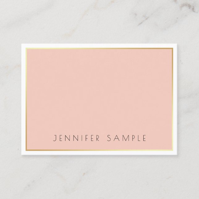 Cartão De Visita Moderno Profissional Simples e Elegante de Design  (Frente)