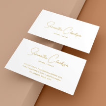  Moderno Rascunho Manuscrito Dourado Minimalista