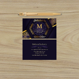 Cartão De Visita Moderno Roxo Dourado Abstrato