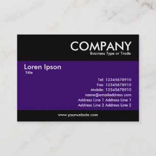 Cartão De Visita Moderno - Roxo Escuro