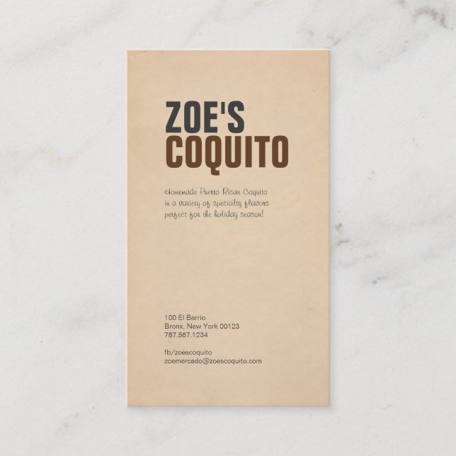 Cartão De Visita Moderno rústico (Frente)