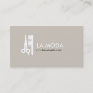 Cartão de visita moderno   Salão de Cabelo/Lista