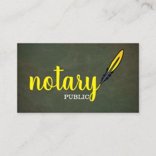 Cartão De Visita Moderno Selo de Notário Público Simples Elegante R