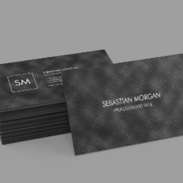 Cartão De Visita Moderno, Simples, Minimalista Preto Texturizado Mo