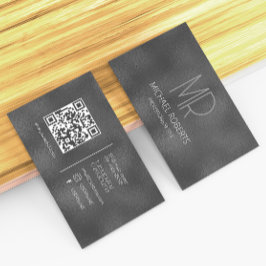 Cartão De Visita Moderno, Simples, Minimalista Preto Texturizado Mo