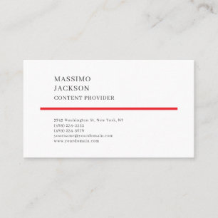 Cartão De Visita Moderno Simples Preto Branco Minimalista