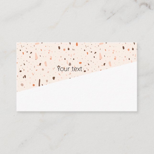 Cartão De Visita Moderno terrazzo (Frente)