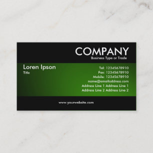 Cartão De Visita Moderno - Verde brilhante