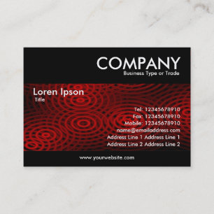 Cartão De Visita Moderno - Vermelho Elétrico