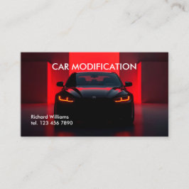 Cartão De Visita Modificação Automática de Carro
