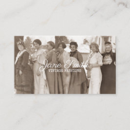 Cartão De Visita Modos Antigos Rico Escada De Vestuário Sepia Retro