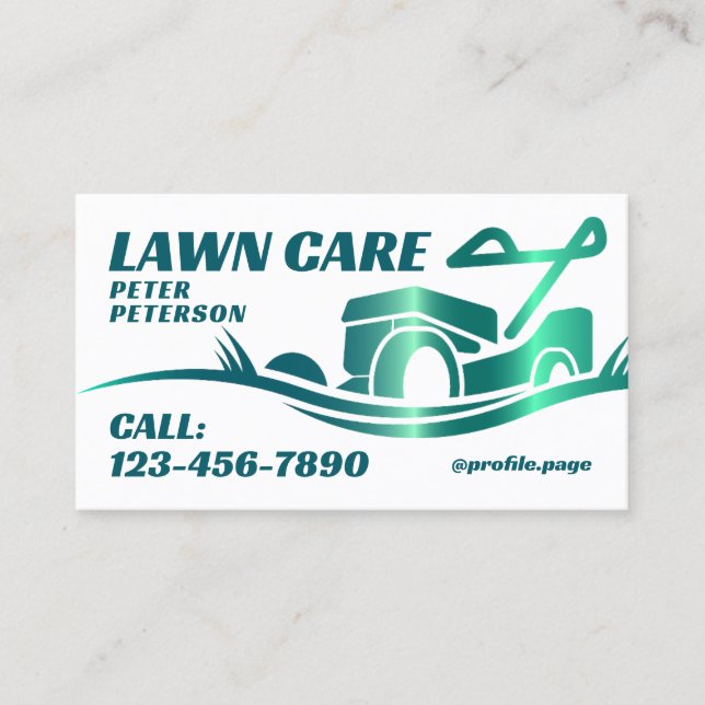 Cartão De Visita Moinho verde-escuro (Frente)