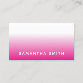 Cartão De Visita Mole rosa quente