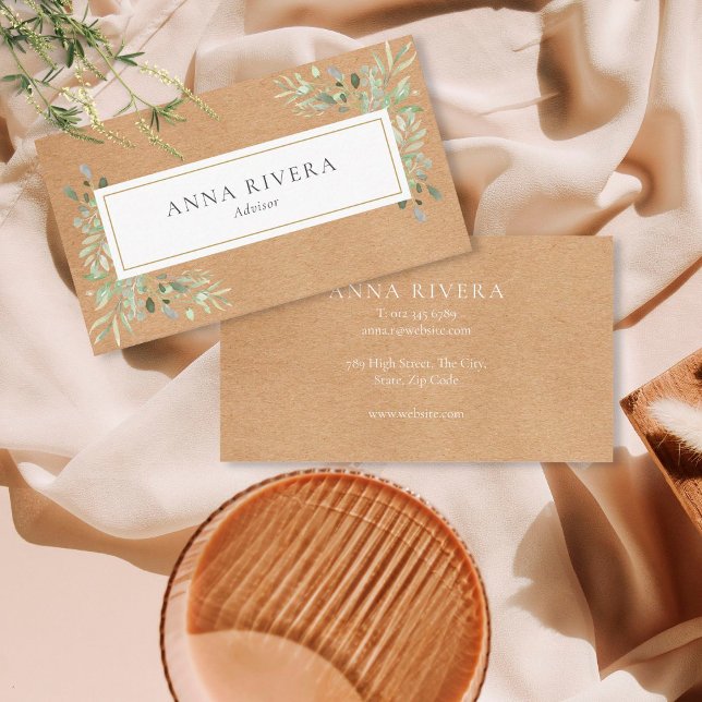 Cartão De Visita Molercola Verde Russo Kraft Profissional (Criador carregado)