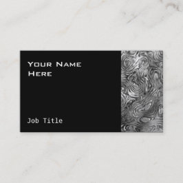 Cartão de visita molhado preto