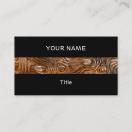 Cartão De Visita Molten "Cobre" - impressão preto