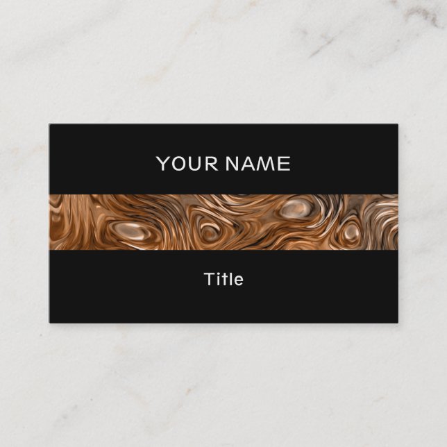 Cartão De Visita Molten "Cobre" - impressão preto (Frente)