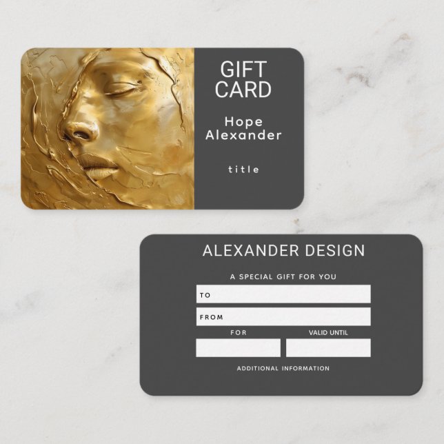 Cartão De Visita Molten Dreams Gift (Frente/Verso)