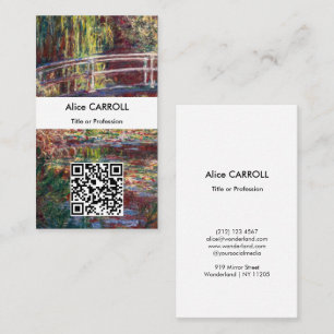 Cartão De Visita Monet - Lagoa de Lily de Água, Harmonia Rosa - Cód