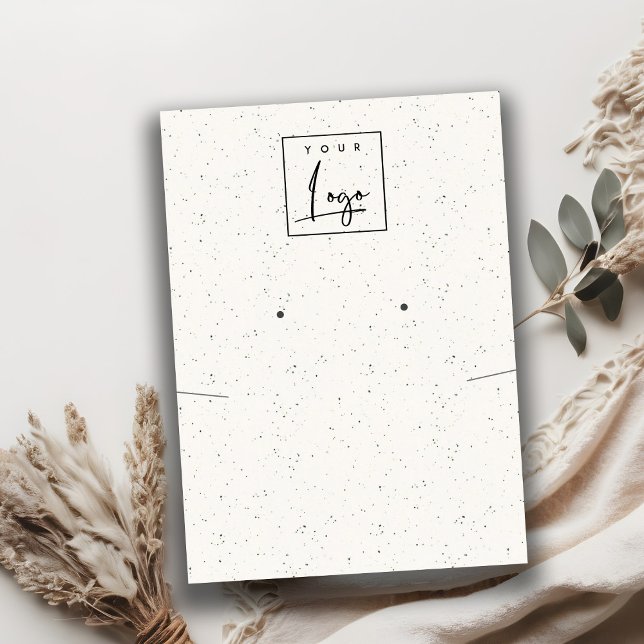 Cartão De Visita Monitor de Colar de Textura Cerâmica Branca (Criador carregado)