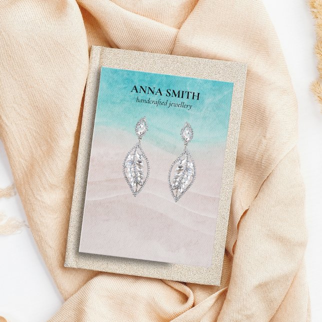 Cartão De Visita Monitor de Contorno Costeira de Ocean Beach (Criador carregado)