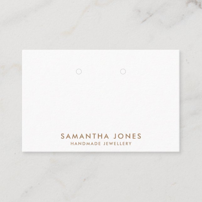 Cartão De Visita Monitor Mínimo de Joias Modernas (Frente)