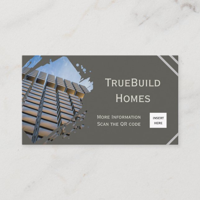 Cartão De Visita Monocromo Minimalista Moderno (Frente)