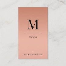 Monogram monograma moderno minimalistic rose´gold