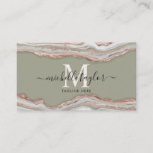 Monograma Bho Earth Tones Agate Sage Green