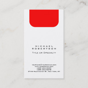 Cartão De Visita Monograma Branco Branco Simples Minimalista Profis
