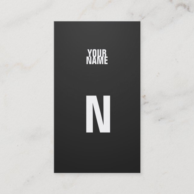 Cartão De Visita Monograma Condensado (Frente)